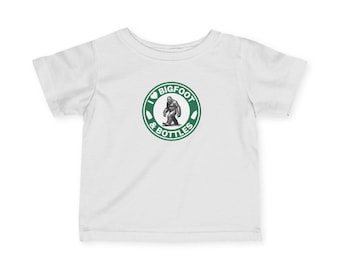 I Heart Bigfoot and Bottles Infant Fine Jersey Tee