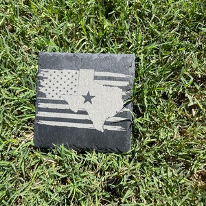 Customizable engraved flag