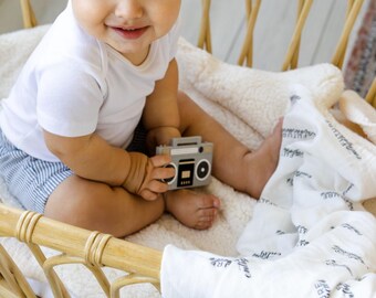 Future Entrepreneur Swaddle Blanket: Cotton Bamboo Muslin Baby Blanket