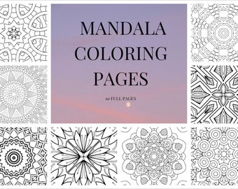 Mandala Coloring Pages Full Page Mandala Adult Coloring Pages