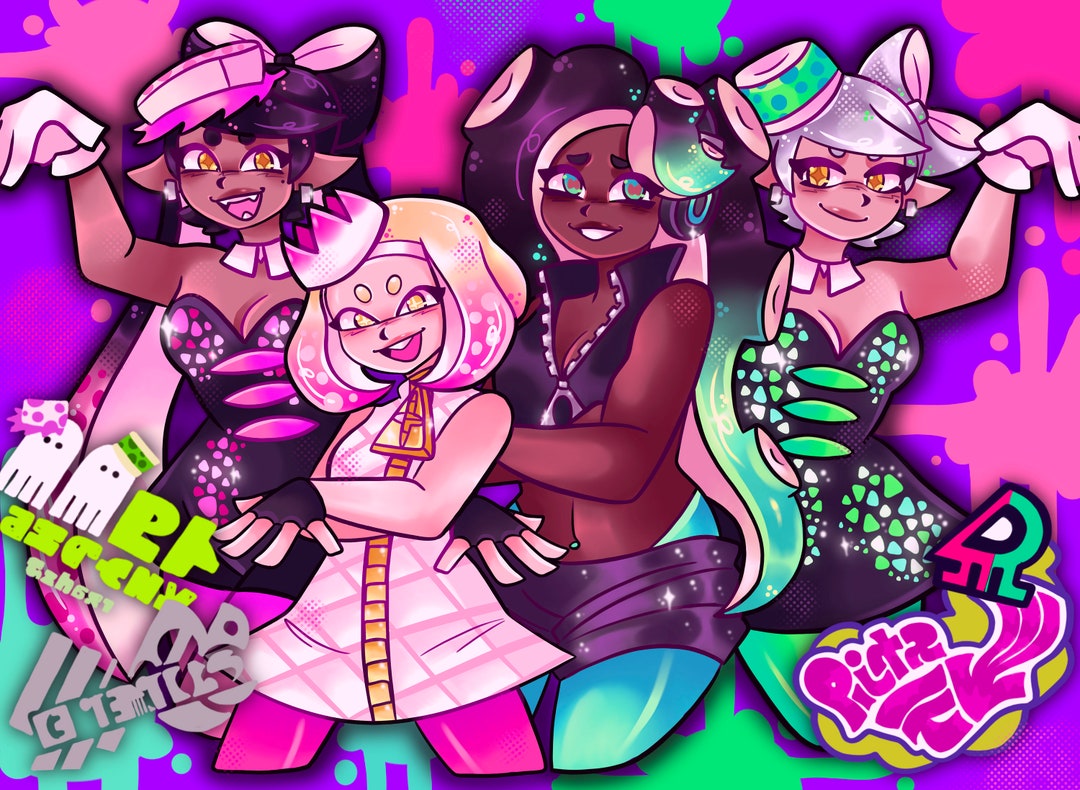 Off the Hook X Squid Sisters Poster Print - Etsy