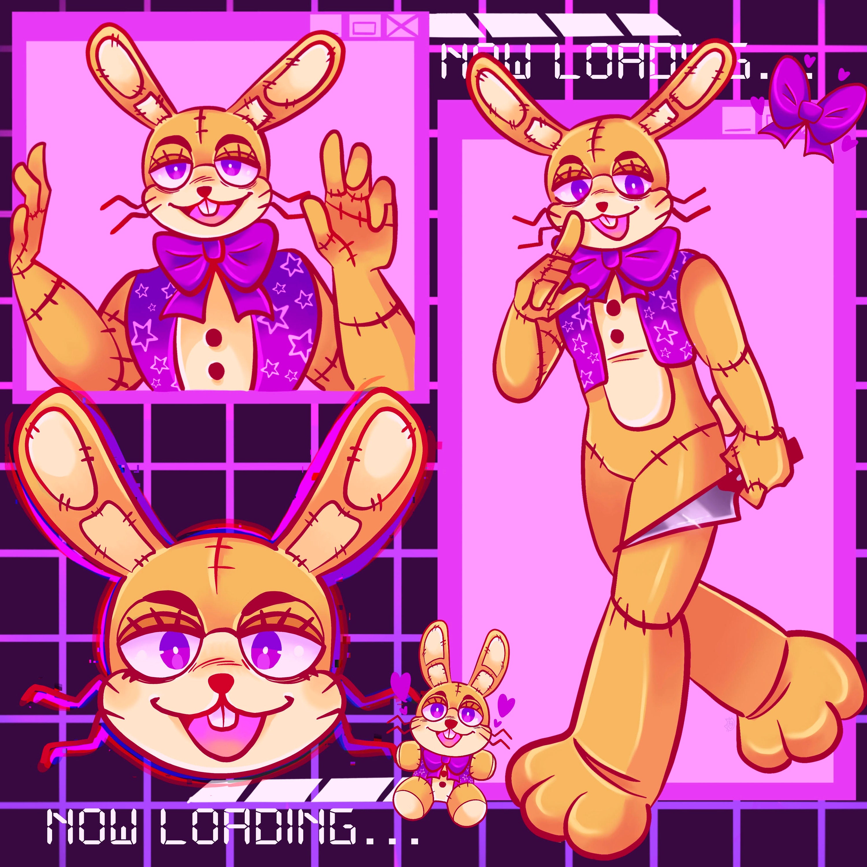 Into the pit springbonnie  Art Board Print for Sale by