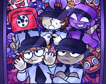 Impressão de pôster da máquina de garras Five Nights at Freddy&#39;s