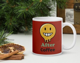 White glossy mug