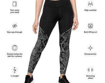 Snakeskin Sports Leggings