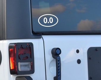 Calcomanía de vinilo de broma de distancia de carrera 0 millas - No es un corredor 0.0