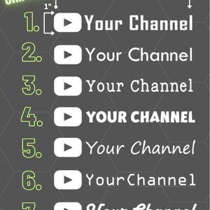 Customized Youtube Channel Vinyl Decal -- Custom Size Decal Sticker - Etsy