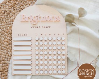 Kids Chore Chart SVG – Laser Cut File, Allowance Tracker (Digital Download)
