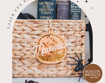 Personalized Pumpkin Shaker Tag SVG, Halloween Boo Basket (Digital Download)