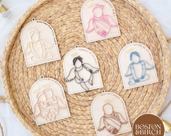 Baby Loss Memorial Ornament, Angel Tribute (Digital File)