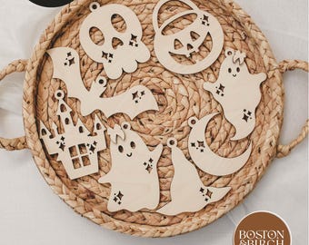 Halloween Tags SVG Laser Cut Files (Digital Download)