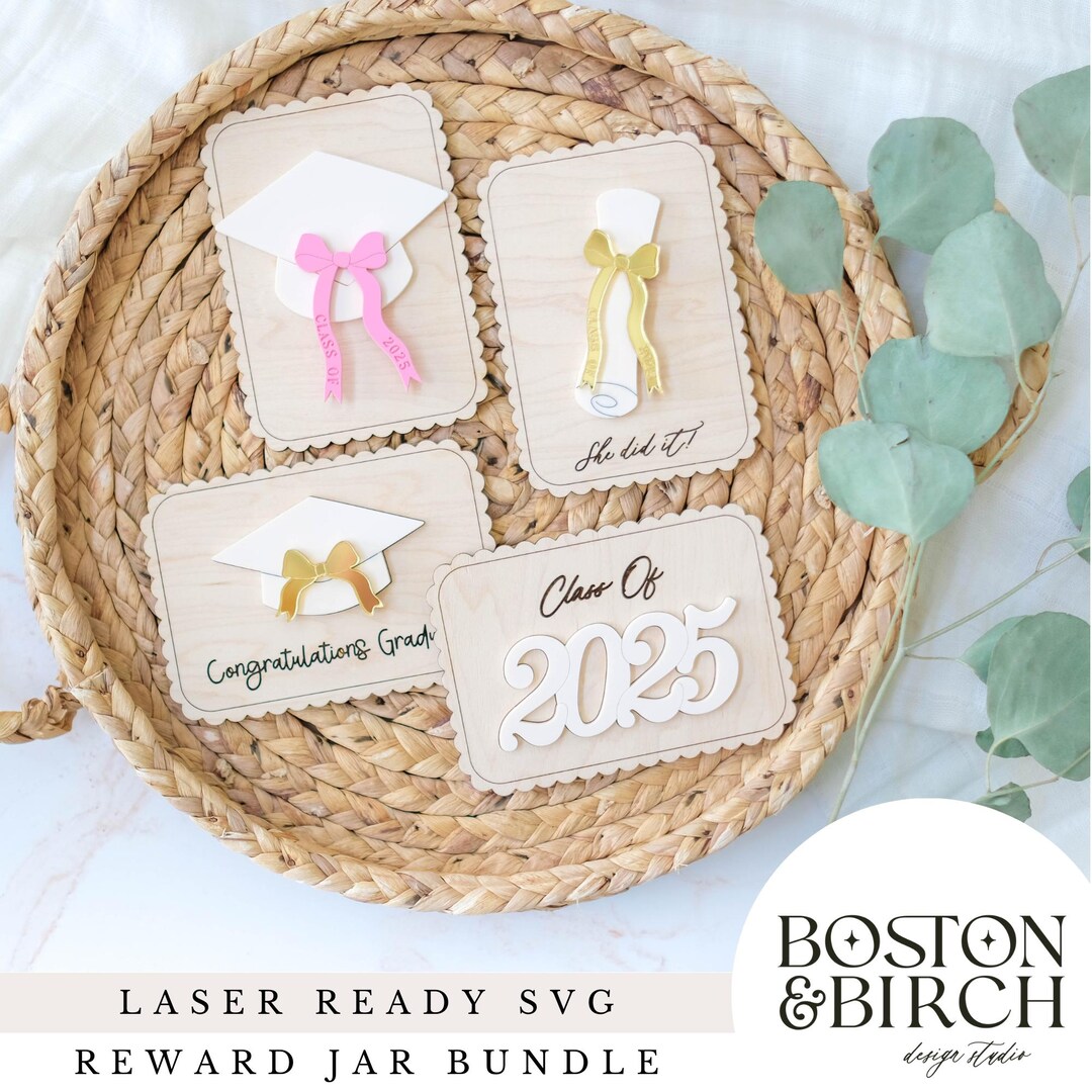 Graduation Gift Card Holder SVG, Class of 2025 Keepsake (digital File ...