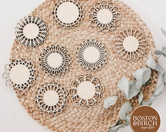 Boho Rattan Sign SVG Bundle - Laser Cut File (Digital Download)