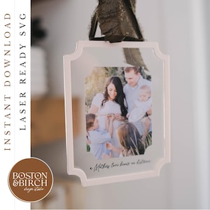 Schwimmender Fotorahmen SVG | Muttertag Foto Geschenk | Laser-Schnitt-Datei | SVG Digitaler Download | DIY Geschenk für Mama | Sentimentales Geschenk |
