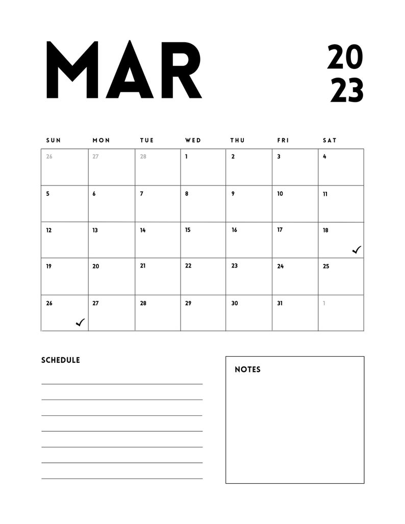 Editable 2023 Monthly Calendar Back to School Teacher Calendar Fill in
