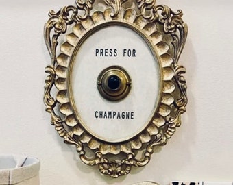 Retro Champagne Doorbell Ring