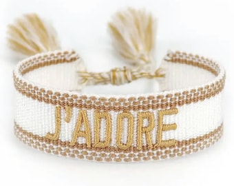 JADORE Bohemian Embroidery Wrist Knitted Bracelet