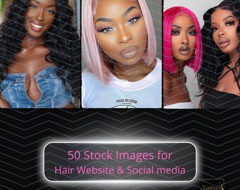 Hair Model Stock Photos, Black Woman Images (Digital Download)