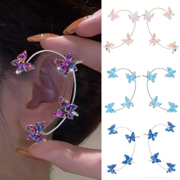 Ear Cuff Earring Minimalist Earring Butterfly Ear cuff Butterfly Earring Butterfly Ear Cuff No Piercing Ear Cuff Zircon Butterfly Ear Cuff