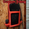 Custom Sized E-Bike Charger Wall Mount | Universal 3D Printed Holder | Gaming Laptop Power Brick | Made in USA