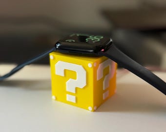 Super Mario mysteriebox laddningsställ för Apple och Samsung Watch
