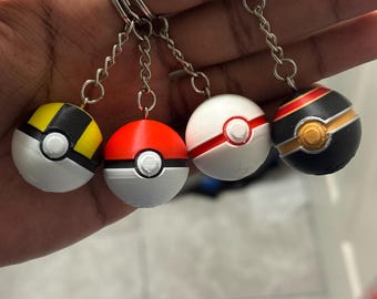 3D Printed Poké Ball Keychains
