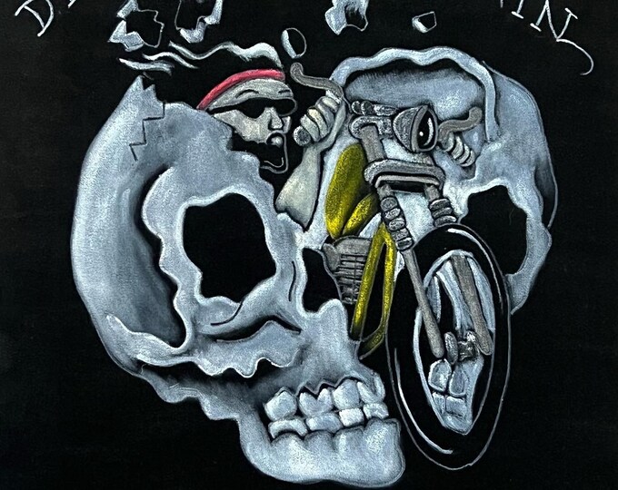 Spaulding and Rogers Tattoo Flash Black Velvet Painting Death is