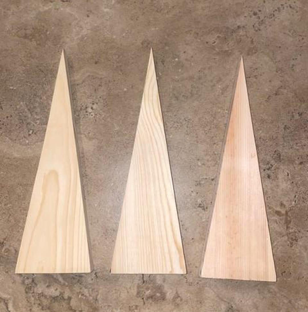 Triangular Wood Blanks GNOME Size - Wood Blocks - Etsy