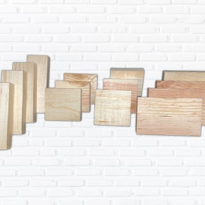 Wood Blanks Multiple Size - Wood Blocks - Precut wood - Plain Wood Blocks