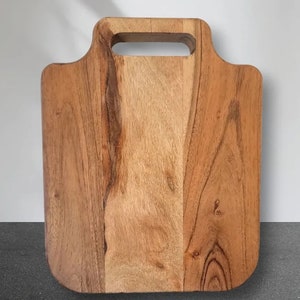 Square Sandwich Board w/ Handle, Housewarming Gift, Engraved Chopping Board, Unique Wedding Gift, Anniversary Gift, Engagement Gift