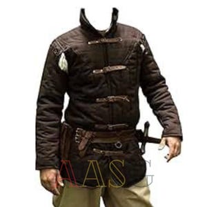 Medieval Viking Padded Gambeson - Thick Cotton Full-Sleeve Aketon Costume for LARP, Historical ,Reenactments & Cosplay