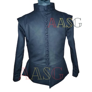 Medieval Viking Arming Doublet – Cotton Fabric Short Aketon Jacket with Full Sleeves Protective for LARP, SCA Historical & Reenactment