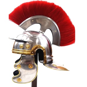 Handgemachter römischer gallischer G-Helm mit Baumwollkappe