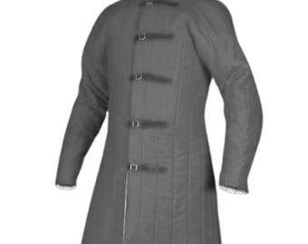 Medieval Cotton Gambeson: Quilted Full Sleeve Armor for LARP
