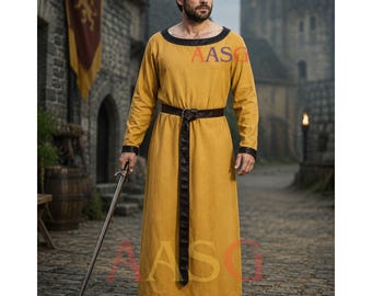 Baumwolle Mittelalter Tunika: Wikinger Renaissance Gewandung, SKA LARP