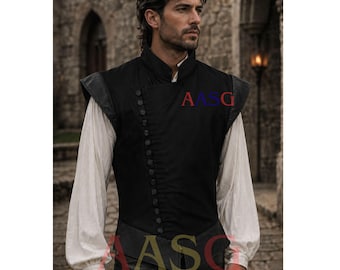 Cotton Padded Gambeson: Medieval Aketon Arming Doublet