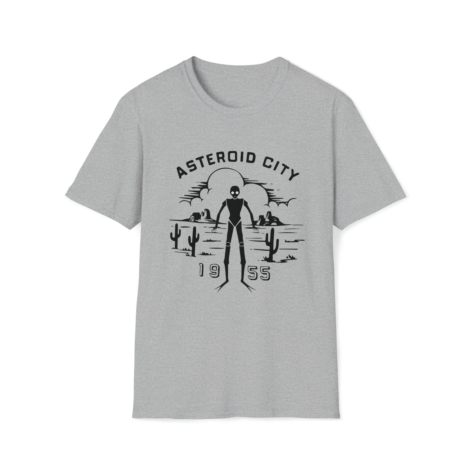 Short T-Shirt in Asteroid Paint