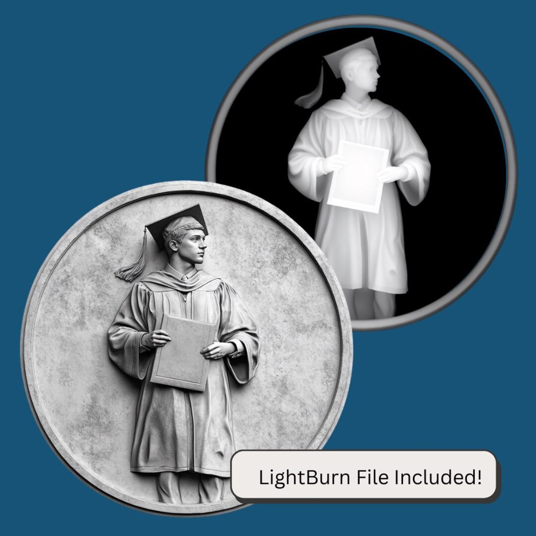 Coin Depth Map | Height Map | Xtool | Glowforge | PNG File | Grayscale ...