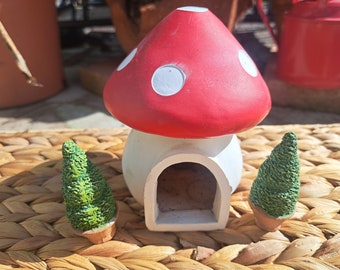 Mushroom Gnome Garden Home