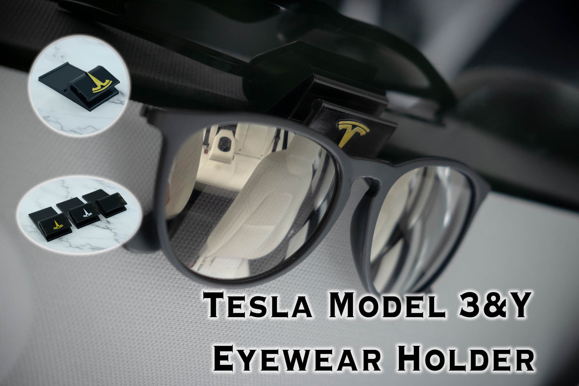 3D Printed Tesla Model 3, Y Sunglass Holder Tesla Accessories Etsy
