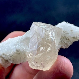 Natural Topaz with Flower Albite Crystal- Raw Beryl Stone-Pakistan Mineral 36 gram