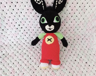 Crochet Bunny Plush Toy, Amigurumi Rabbit, Handmade Stuffed Animal, Soft Plush Toy, Cute Long Ear Bunny, Kids Gift