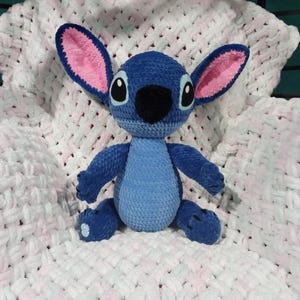 Stitch soft toy, handmade Stitch, Crochet Stitch toy, Stitch plush, cute Stitch gift, gift for baby girl or boy, Stitch stuffed animal