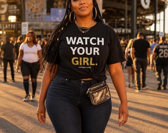 Watch Your Girl | R&B Tour 2026 Concert Tee | Grown and Sexy Shirt | Raymond and Brown | Black Women Concert Outfit | Comfort Colors