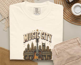 Nashville Music City RnB Concert Tee  | Garment Dyed Heavyweight Tee | R&B Concert Tshirt