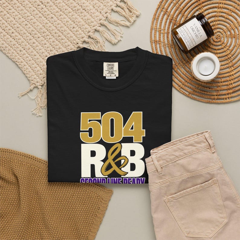 Comfort Colors® New Orleans RandB Concert Shirt, NOLA Night Out Tee for Black Women, Grown and Sexy Stadium Style image 8