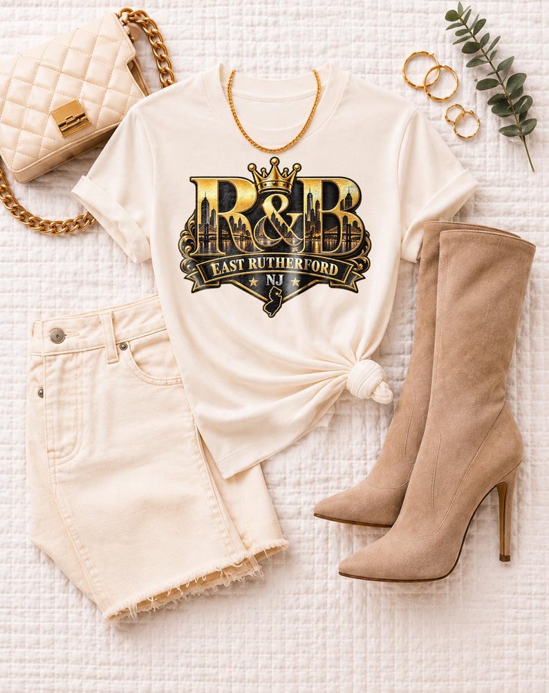 Comfort Colors New York RnB Concert Shirt, East Rutherford NJ Night Out Graphic Tee for Black Women, Music Lover Gift image 9