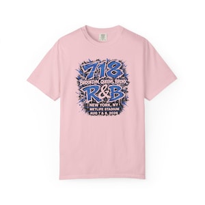 Camiseta de concierto de RnB New York 718 / Brooklyn / Queens / El Bronx / Estilo estadio para mujer imagen 6