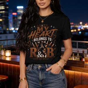 My Heart Belongs to R&B Graphic Tee - Concert Shirt - Stadium Tour Outfit 2026 - Music Lover Gift - Vintage Style Comfort Colors Shirt image 7