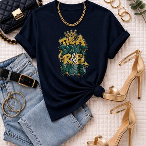 Camiseta de concierto de R&B de Atlanta para mujeres negras, atuendo de concierto de colores cómodos, camiseta de gira Grown and Sexy, moda de conciertos de Atlanta imagen 4